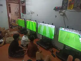 TV realme 43 inch  + fullset PS3 + tempat TV& PS