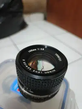 Lensa fix nikon E series 100mm 2.8 lensa vintage legend