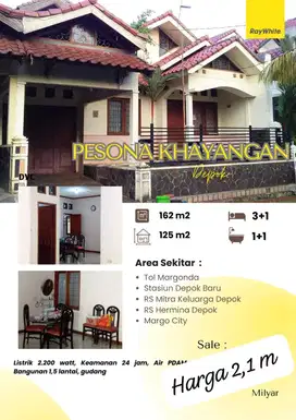 Di jual murah di kawasan elite depok di pesona khayangan
