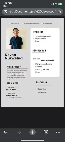 Mencari pekerjaan supir