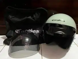 Cargloss CFM 2 Retro Helm Half Face Green