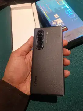 Infinix Hot 50 Pro Plus Hitam Fullset Mulus