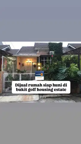 Dijual rumah siap huni di bukit golf housing estate