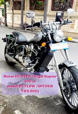 Jual Motor Hunter / Regal raptor 400 cc THN 2024