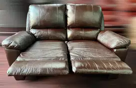 Sofa CHEERS 2 Seater Kulit Asli Recliner