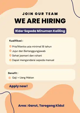 Rider Sepeda Minuman Keliling