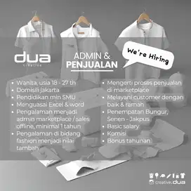 Admin & penjualan Kaos Polos