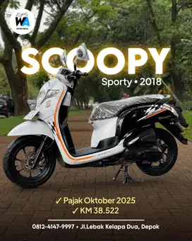 DP 500 RIBU Kredit/Cash Honda Scoopy Sporty 2018