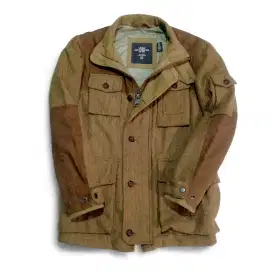 LOGG By H & M Canvas Mix Coduroy Outdoor Parka Style Jacket