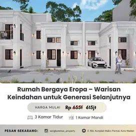Rumah Bergaya Eropa – Warisan Keindahan untuk Generasi Selanjutnya