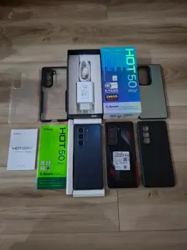 Infinix hot 50 pro plus 8/256 fullset ori,masih garansi sampe feb2026