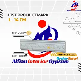 List Profil Gypsum Motif Cemara 14 cm
