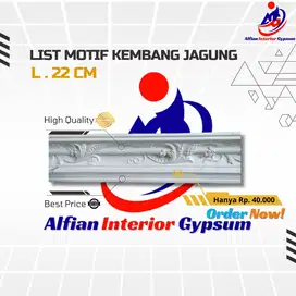 List Profil Gypsum Kembang Jagung 22 cm