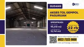 Disewakan Gudang Akses Tol Gempol Pasuruan dekat Sidoarjo  - The EdGe
