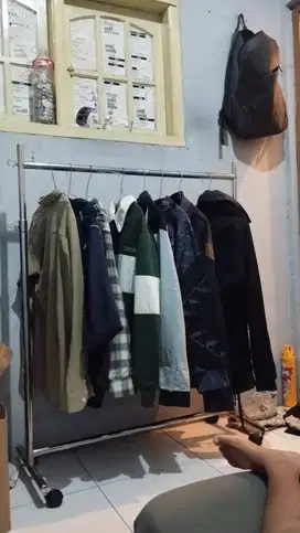 hanger gawang, ukuran masih bisa di judgement