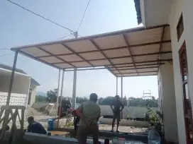 Kanopi atap alderon rangka holo galpanis