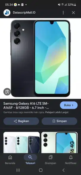 EDISI SALAH BELI  SAMSUNG A16  8/128  jual rugi aja