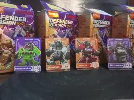 Blokees Transformer Defender 02 mainan robot anak kuat beum rakit