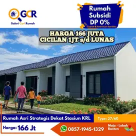Rumah Subsidi Dekat Stasiun KRL, DP 0% Cicilan Flat 1 Jt-an Perbulan