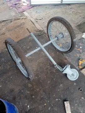 Ban gerobak 1 set roda kecil