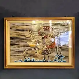 Lukisan Kaca Cirebonan Singa Barong