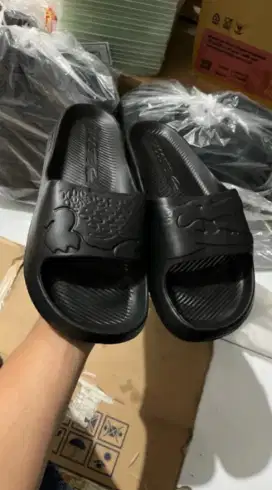 Sendal Lacoste Original Full Hitam