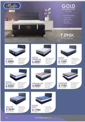 Dijual pring bed merk bella berbagai type