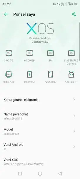 di jual hp infinix smart 6 no minus hp dan casan saja