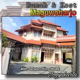 Rumah 2 Lantai Bonus Kost 14 Kamar Depok Jogja Lt 976 m² SHM iMB