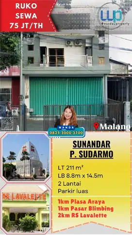 Ruko Disewakan Lokasi Jalan Raya Kota Malang
