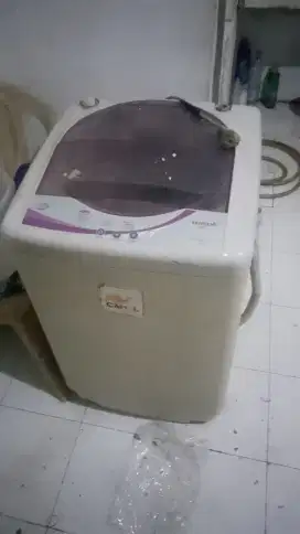 Mesin cuci 1 tabung merek sanken