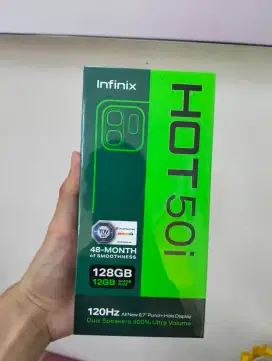 Infinix Hot 50i 6+6/128 GB Terbaru Garansi Resmi+Bonus cash&Kredit