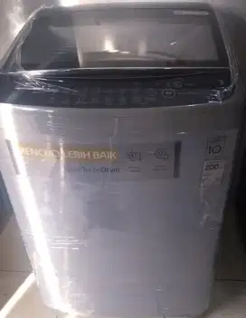 Mesin cuci top loading merek LG sudah inverter hemat listrik 10 kg