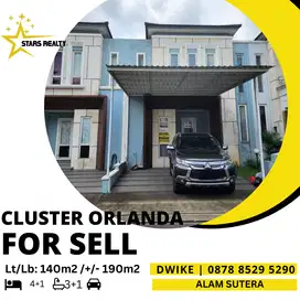 DIJUAL Cepat Cluster langka di Cluster ORLANDA Alam Sutera bisa nego