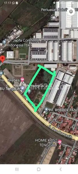 Tanah Dijual area Komersial Strategis di Temanggung Brebes Jawa Tengah