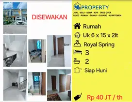DISEWAKAN Rumah Royal Spring Hertasning baru