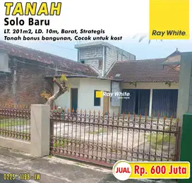Tanah Bonus Bangunan Cocok Untuk Kost Area Solo Baru, Dekat The Park