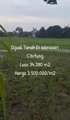 Dijual Tanah Murah Di Wanasari Cibitung
