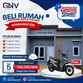 Rumah Baru Dekat Stasiun 2 km tidur