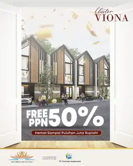 CASH BACK 39 JUTA RUMAH 2 LANTAI MODERN EKSKLUSIF DI VIONA KARAWACI