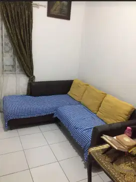sofa  tamu  L kulit