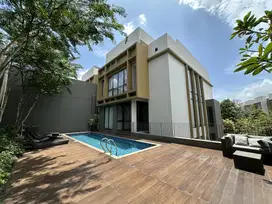 Rumah mewah ready unit bsd city full marmer dan lift