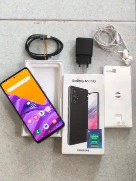 Jual samsung a53 5G Ram 8/128 fulset no minus pemakaian sehari2..