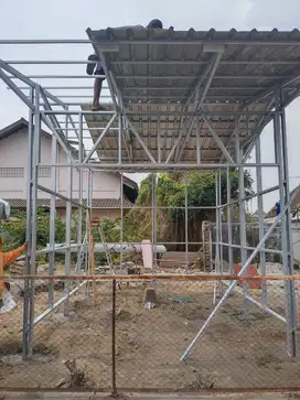 Kanopi Baja Ringan Utk Parkiran LUAS Lebih Kokoh Struktur KUAT