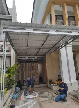 Kanopi Baja Ringan Atap ALDERON Paling Murah Utk Parkiran