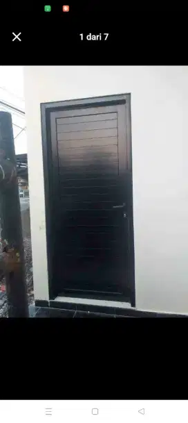 Jual kusen pintu satu dan pintu Dua dari bahan aluminium dan kayu