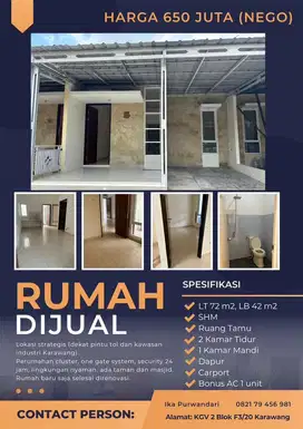 DIJUAL CEPAT RUMAH KGV2