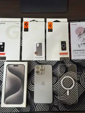 Iphone 15 Pro Max 256gb IBOX Like New Mulus Fullset (Garansi On) Bany