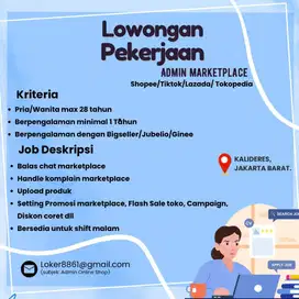 Admin Marketplace Online Shop pengalaman