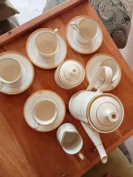 2 set cangkir porselen keramik antik noritake jepang
